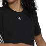 Women Trainicons 3-Stripes T-Shirt, Black, A701_ONE, thumbnail image number 7