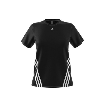 Women Trainicons 3-Stripes T-Shirt, Black, A701_ONE, large image number 14