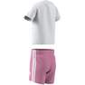 Unisex Kids Trefoil Shorts Tee Set, White, A701_ONE, thumbnail image number 4