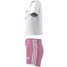 Unisex Kids Trefoil Shorts Tee Set, White, A701_ONE, thumbnail image number 9