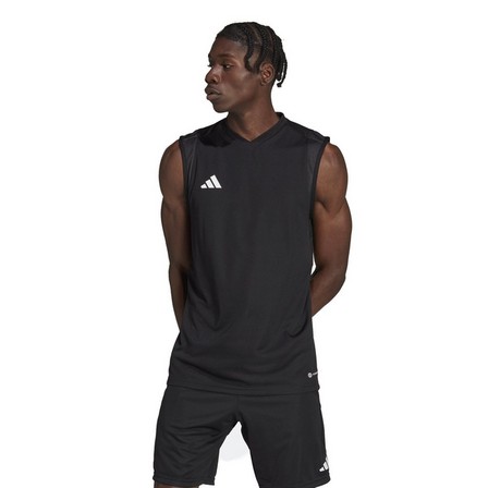 Men Tiro 23 Competition Sleeveless Jersey, Black, A701_ONE, large image number 0