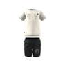 adidas - Unisex Infant Graphic Collab Shorts And Tee Set Beige