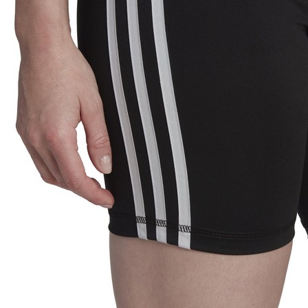 Women Training Essentials 3-Stripes Short Leggings, Black, A701_ONE, large image number 6