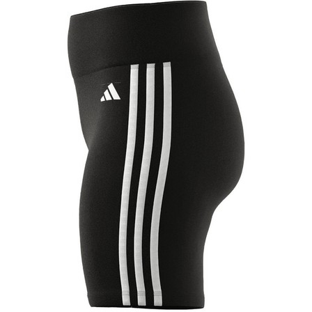 Women Training Essentials 3-Stripes Short Leggings, Black, A701_ONE, large image number 8