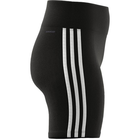 Women Training Essentials 3-Stripes Short Leggings, Black, A701_ONE, large image number 10