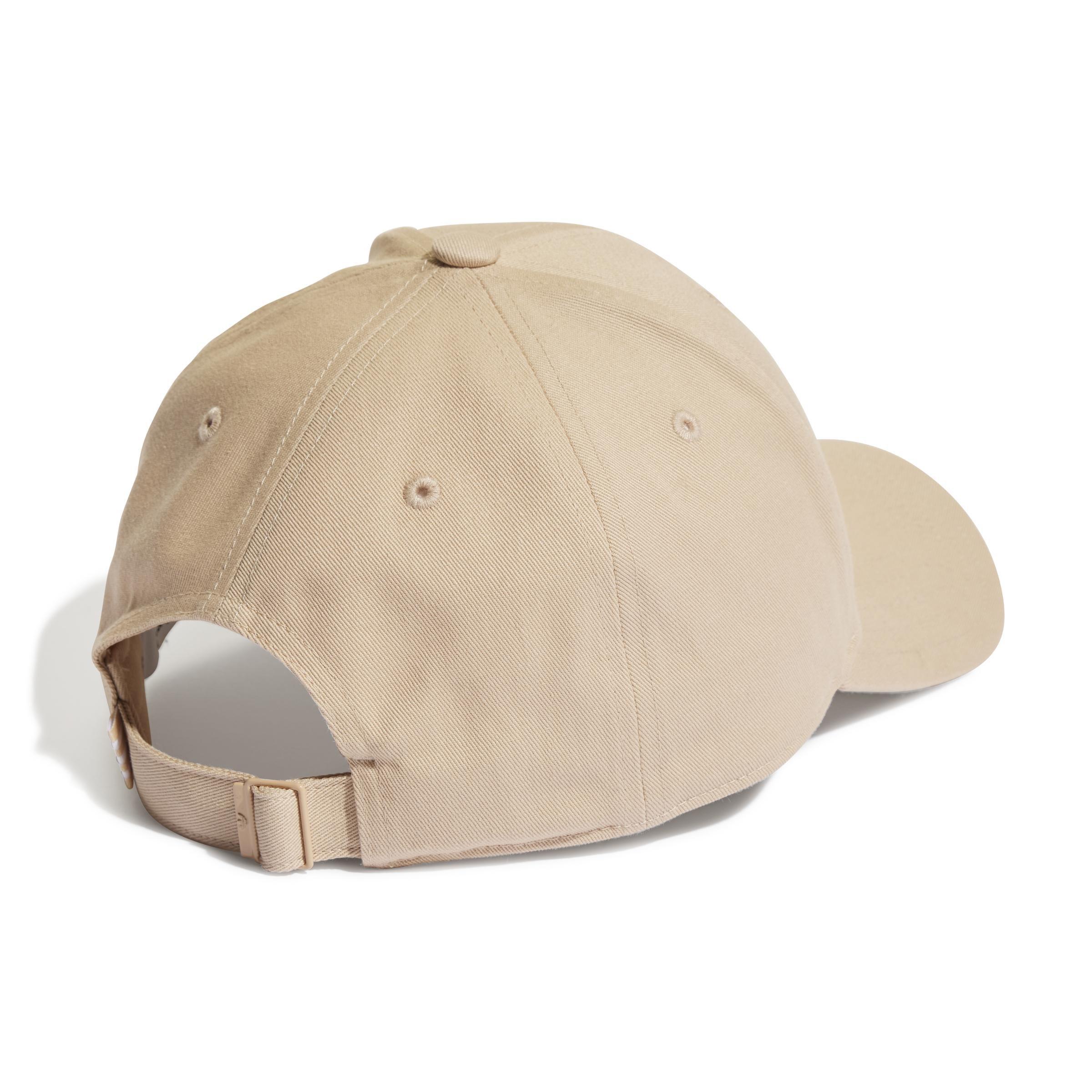 Unisex Trefoil Baseball Cap, Beige, A701_ONE, large image number 1