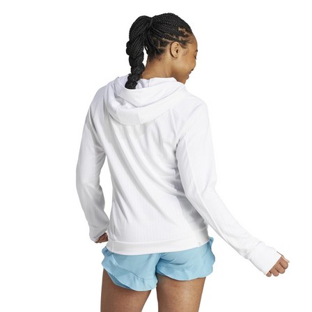 Women Made To Be Remade Running Hoodie, White, A701_ONE, large image number 6