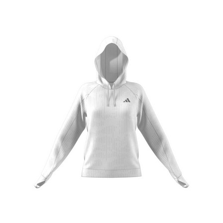 Women Made To Be Remade Running Hoodie, White, A701_ONE, large image number 16