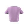 adidas - Kids Girls Aeroready Yoga Crop T-Shirt, Purple