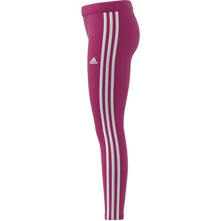 Kids Girls Designed 2 Move 3-Stripes Leggings, Pink, A701_ONE, large image number 6