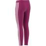 Kids Girls Designed 2 Move 3-Stripes Leggings, Pink, A701_ONE, thumbnail image number 10