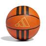 Unisex 3-Stripes Rubber X3 Basketball, Orange, A701_ONE, thumbnail image number 0