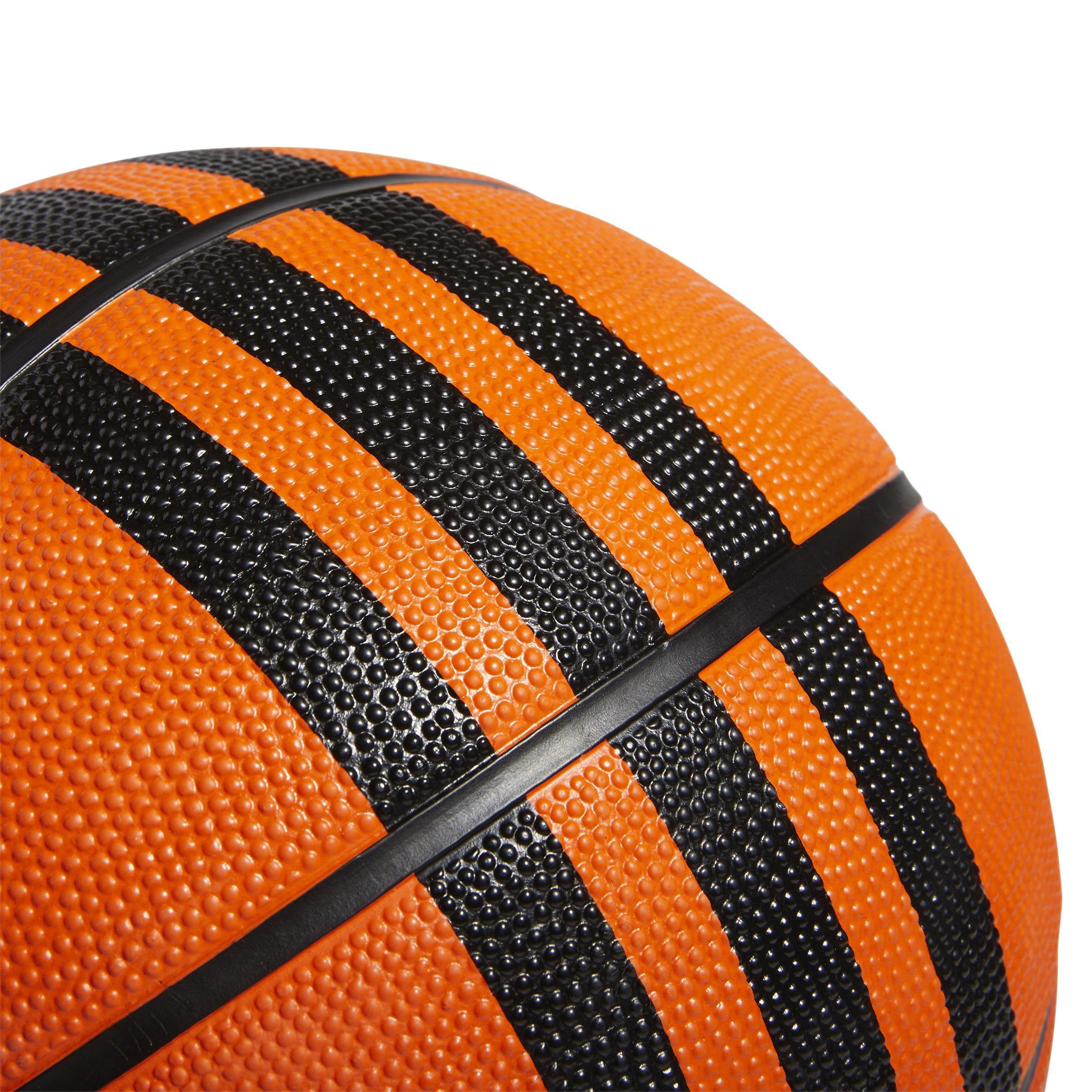 Unisex 3-Stripes Rubber X3 Basketball, Orange, , large image number 2