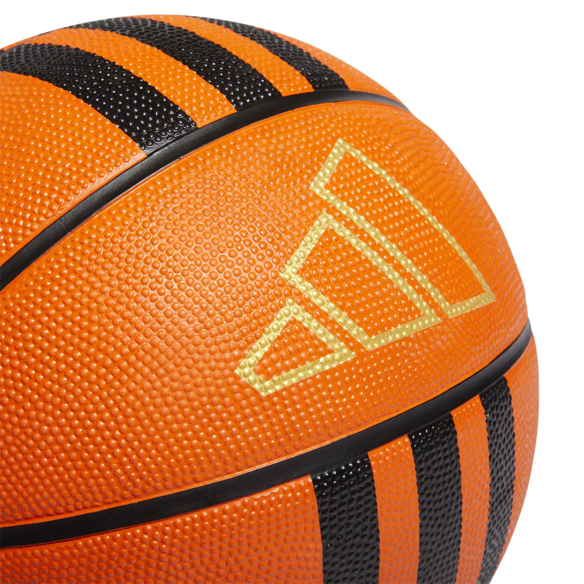 Unisex 3-Stripes Rubber X3 Basketball, Orange, , large image number 3