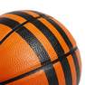 Unisex 3-Stripes Rubber Mini Basketball, Orange, A701_ONE, thumbnail image number 2