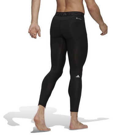 Men Techfit Aeroready Training Long Tights, Black, A701_ONE, large image number 2