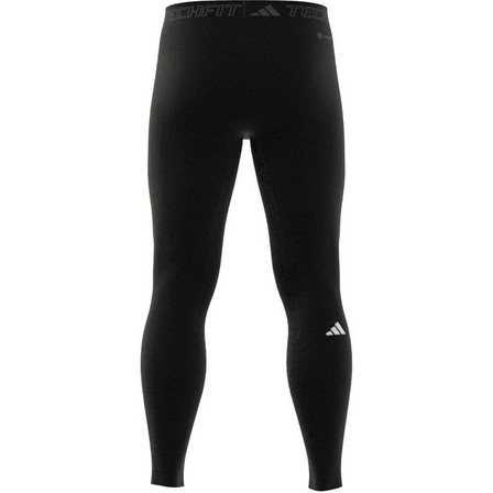 Men Techfit Aeroready Training Long Tights, Black, A701_ONE, large image number 12