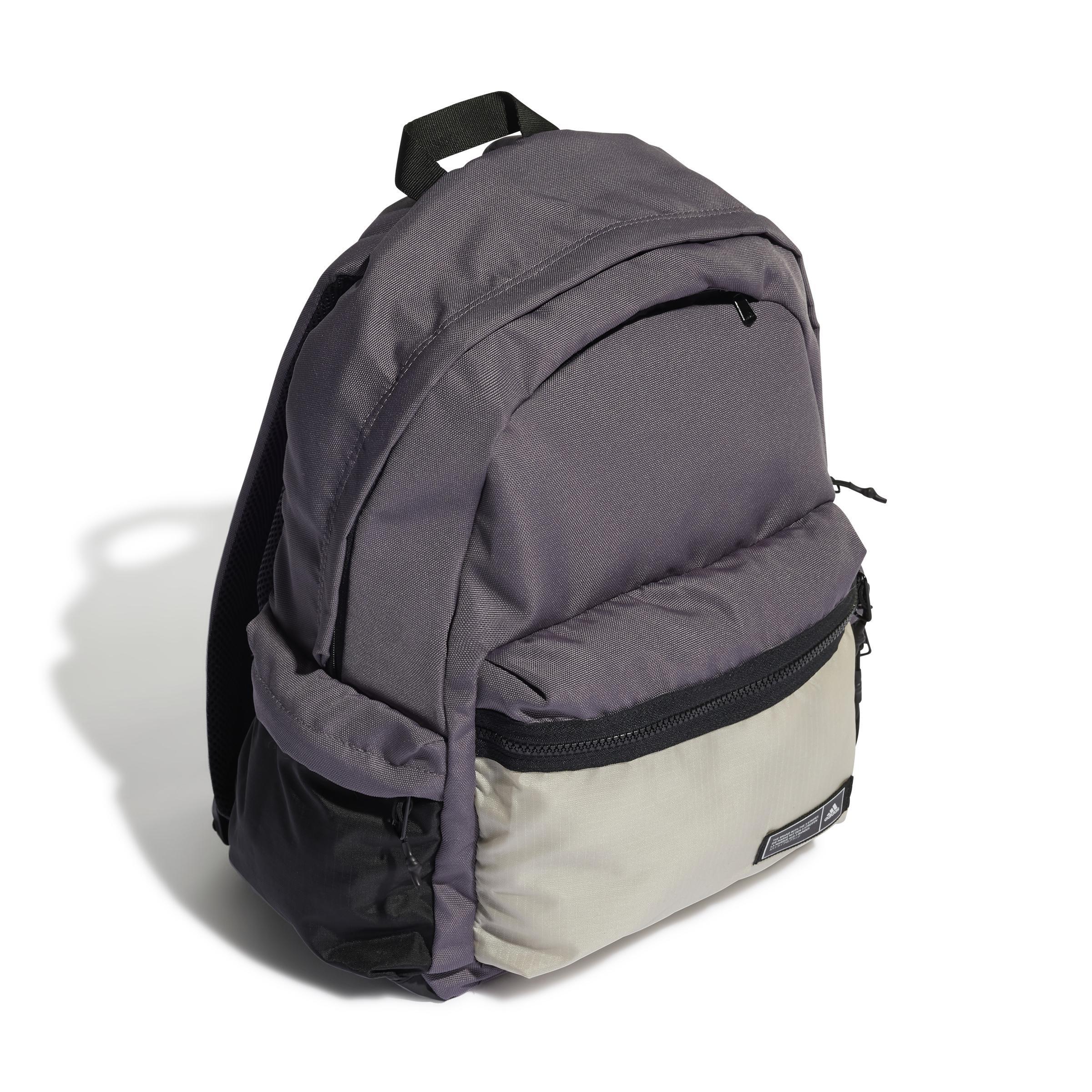 Unisex Classic Badge Of Sport Backpack, Grey, , large image number 0