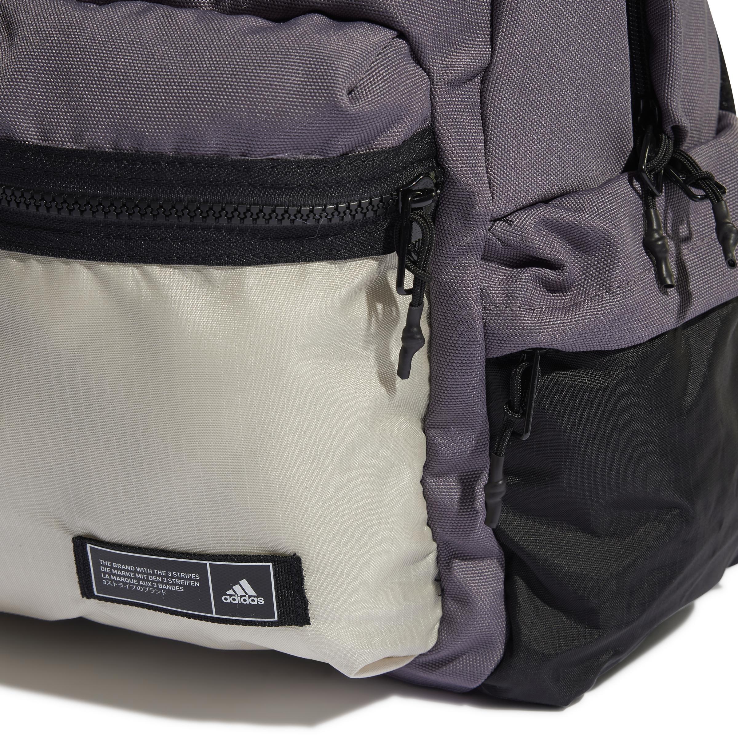 Unisex Classic Badge Of Sport Backpack, Grey, , large image number 5