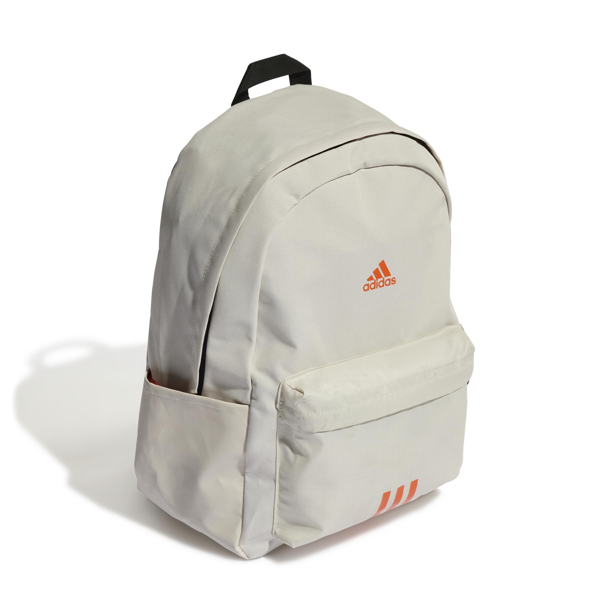 Unisex Classic Badge Of Sport 3-Stripes Backpack, Beige, , large image number 0