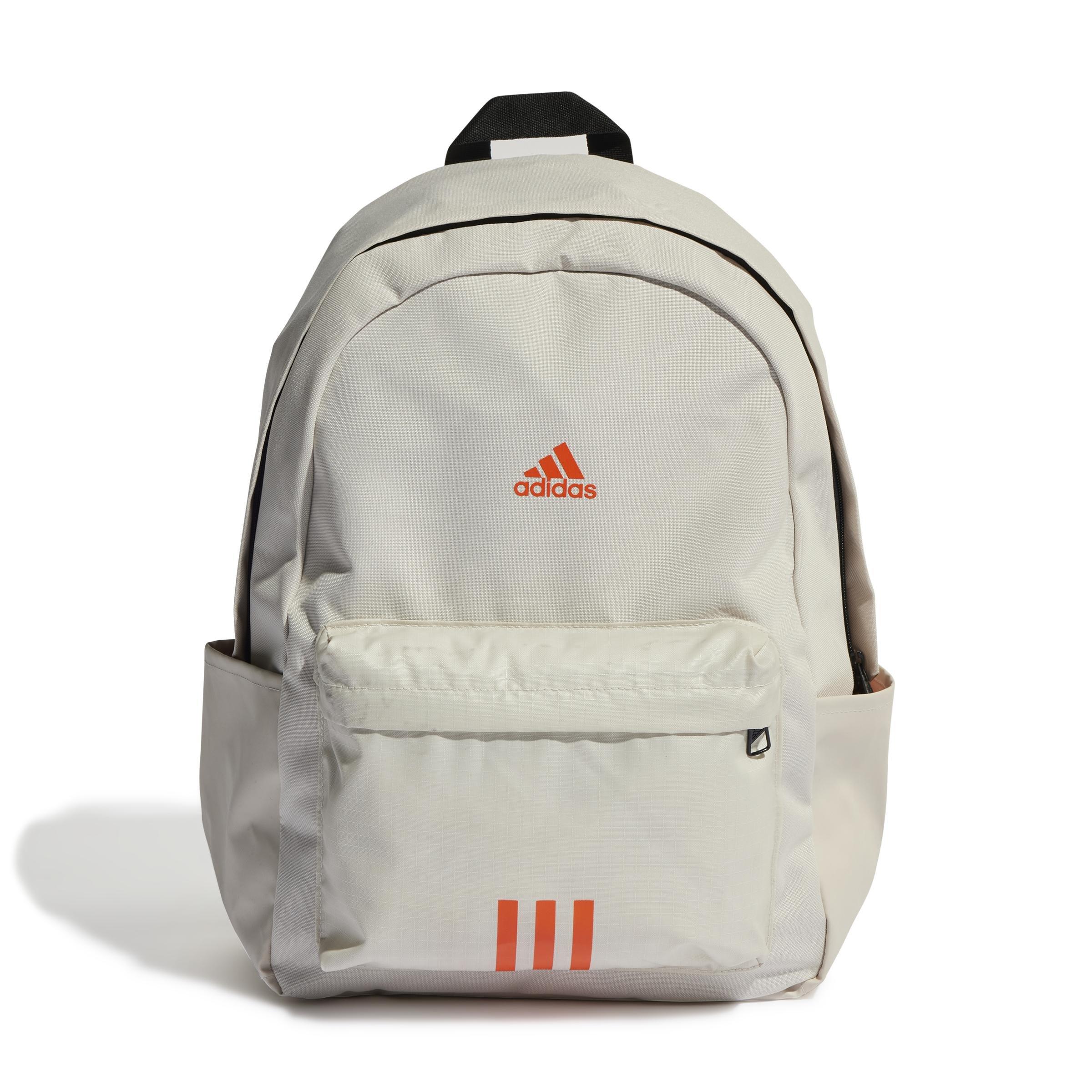 Unisex Classic Badge Of Sport 3-Stripes Backpack, Beige, , large image number 1