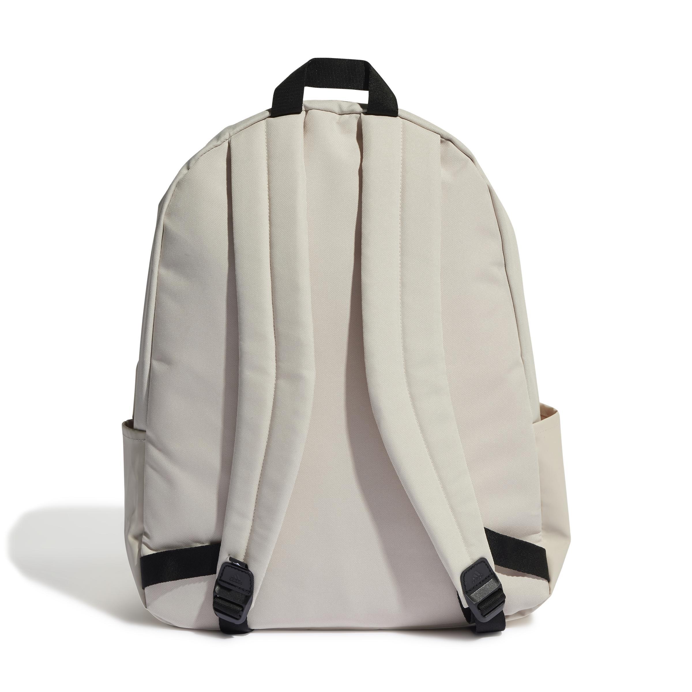 Unisex Classic Badge Of Sport 3-Stripes Backpack, Beige, , large image number 3