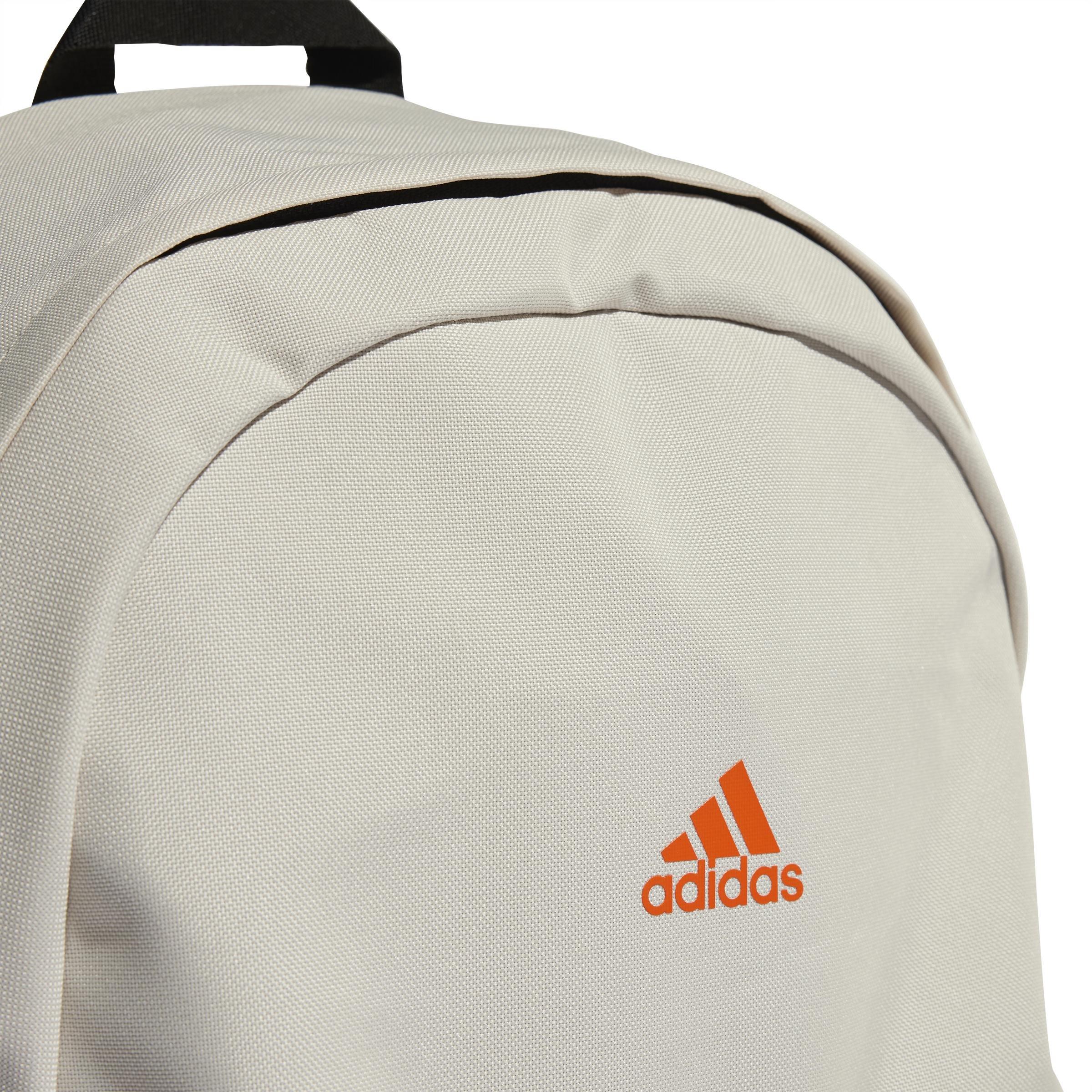 Unisex Classic Badge Of Sport 3-Stripes Backpack, Beige, , large image number 4