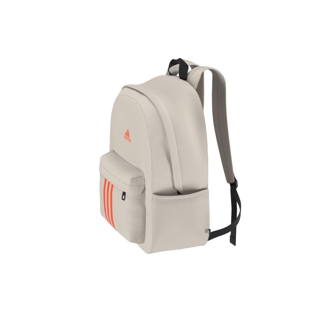 Unisex Classic Badge Of Sport 3-Stripes Backpack, Beige, , large image number 6