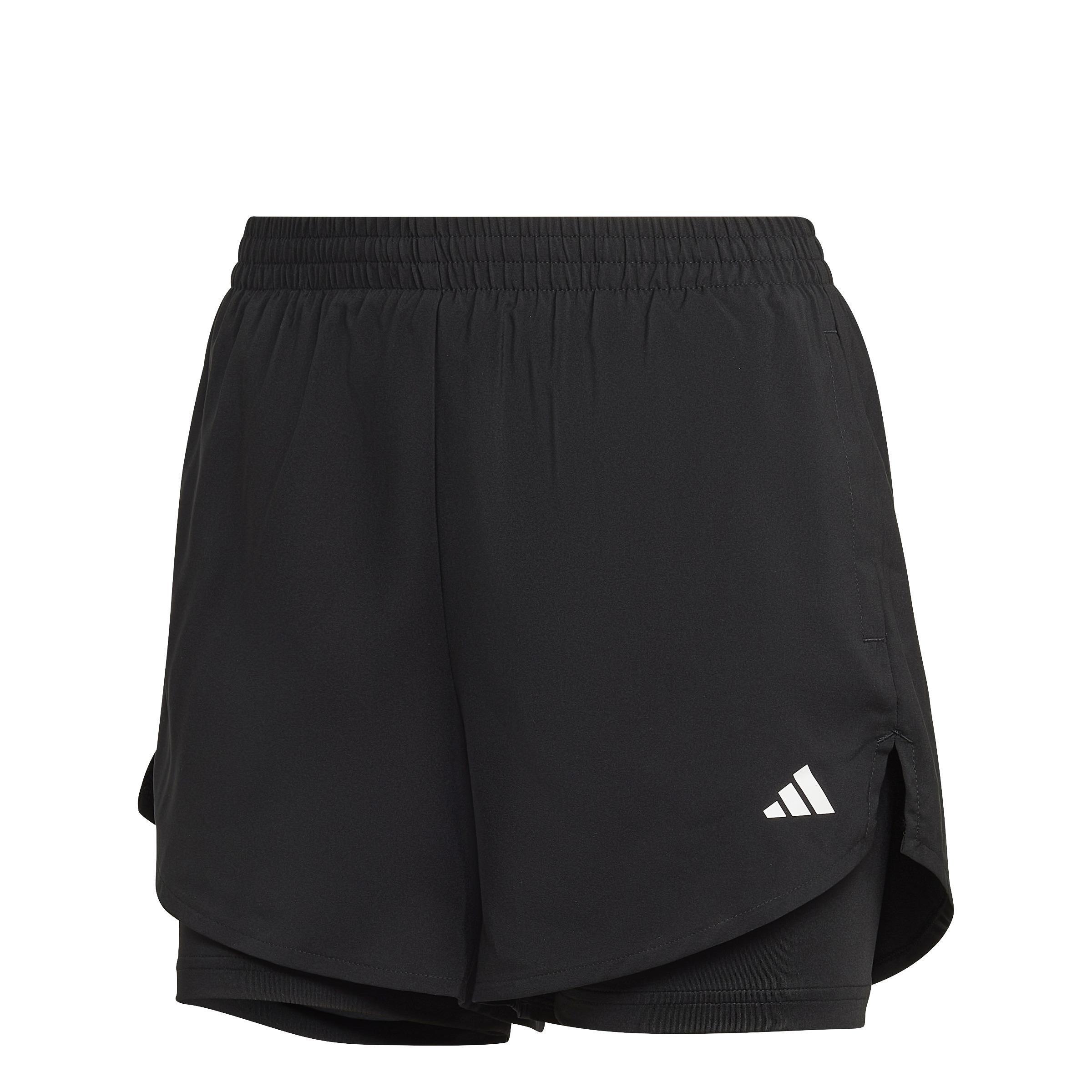 Women Aeroready Made For Training Minimal Two-In-One Shorts, Black, A701_ONE, large image number 0