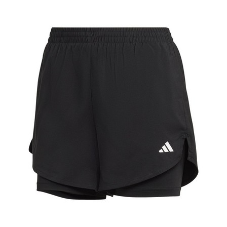 Womens 2 In 1 Shorts, Black, A701_ONE, large image number 1