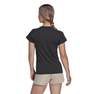 Women Train Essentials Minimal Branding V-Neck T-Shirt, Black, A701_ONE, thumbnail image number 5