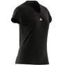 Women Train Essentials Minimal Branding V-Neck T-Shirt, Black, A701_ONE, thumbnail image number 8
