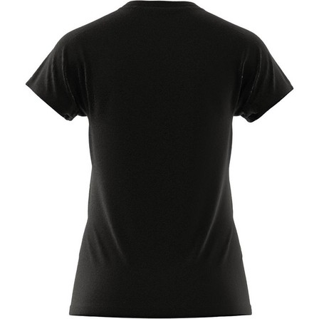 Women Train Essentials Minimal Branding V-Neck T-Shirt, Black, A701_ONE, large image number 11