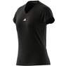 Women Train Essentials Minimal Branding V-Neck T-Shirt, Black, A701_ONE, thumbnail image number 12