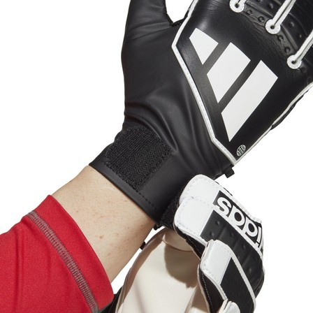 Kids Unisex Tiro Club Goalkeeper Gloves, Black, A701_ONE, large image number 4