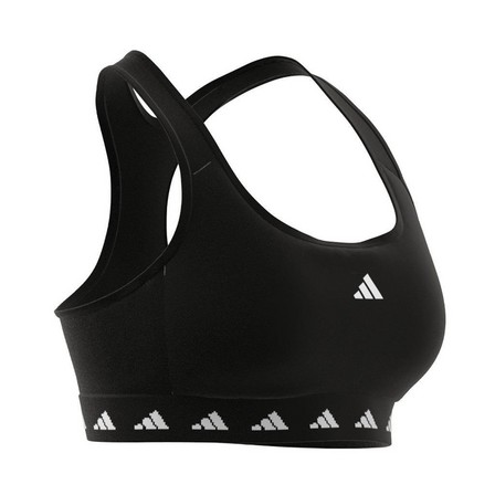 Womens Powerreact Training Medium-Support Techfit Bra, Black, A701_ONE, large image number 17