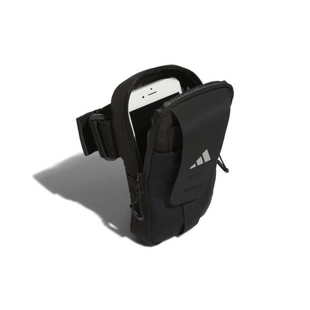 Unisex Running Arm Pouch, Black, A701_ONE, large image number 2
