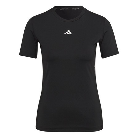 Women Techfit Training T-Shirt, Black, A701_ONE, large image number 0