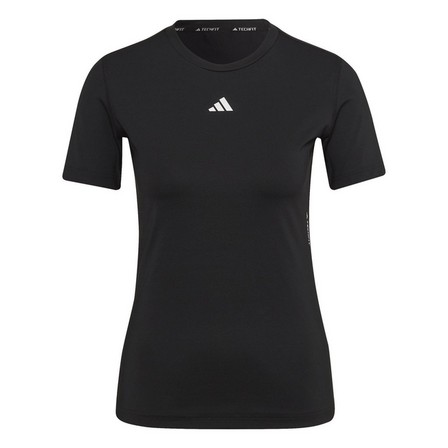 Women Techfit Training T-Shirt, Black, A701_ONE, large image number 2