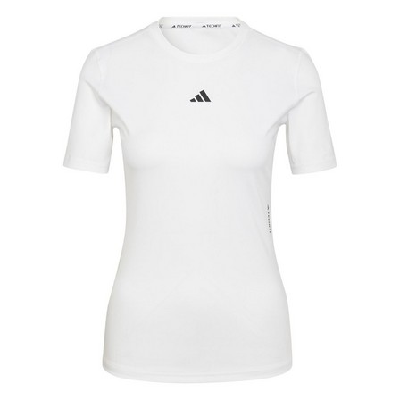 Women Techfit Training T-Shirt, White, A701_ONE, large image number 2