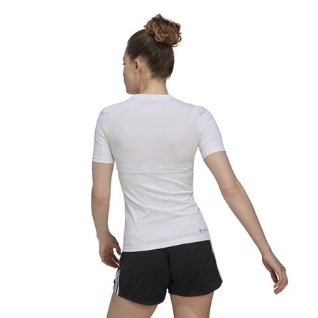Women Techfit Training T-Shirt, White, A701_ONE, large image number 3