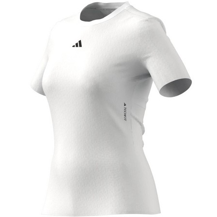 Women Techfit Training T-Shirt, White, A701_ONE, large image number 7