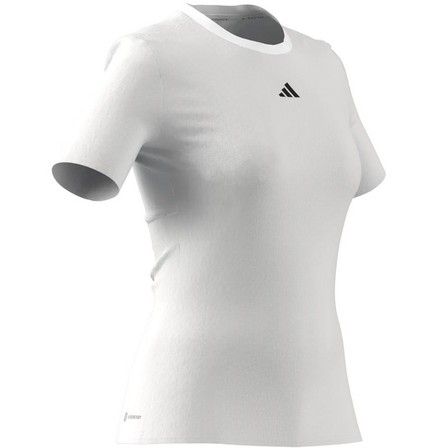 Women Techfit Training T-Shirt, White, A701_ONE, large image number 15