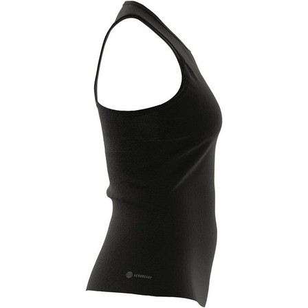Women Techfit Racerback Training Tank Top, Black, A701_ONE, large image number 7