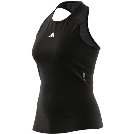 Women Techfit Racerback Training Tank Top, Black, A701_ONE, large image number 8