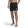 Men Length Solid Swim Shorts, Black, A701_ONE, thumbnail image number 0