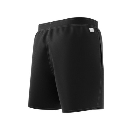 Men Length Solid Swim Shorts, Black, A701_ONE, large image number 13