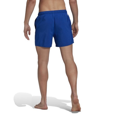 Men Short Length Solid Swim Shorts Team, Blue, A701_ONE, large image number 4