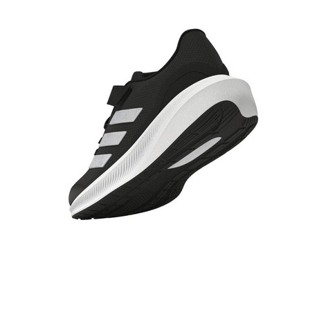 Kids Unisex Runfalcon 3.0 Elastic Lace Shoes, Black, A701_ONE, large image number 2