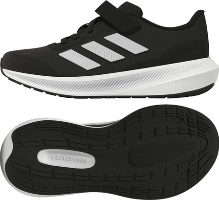 Kids Unisex Runfalcon 3.0 Elastic Lace Shoes, Black, A701_ONE, large image number 10